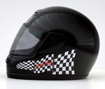 Nordschleife Chequered Flag Decal Set on Helmet left side